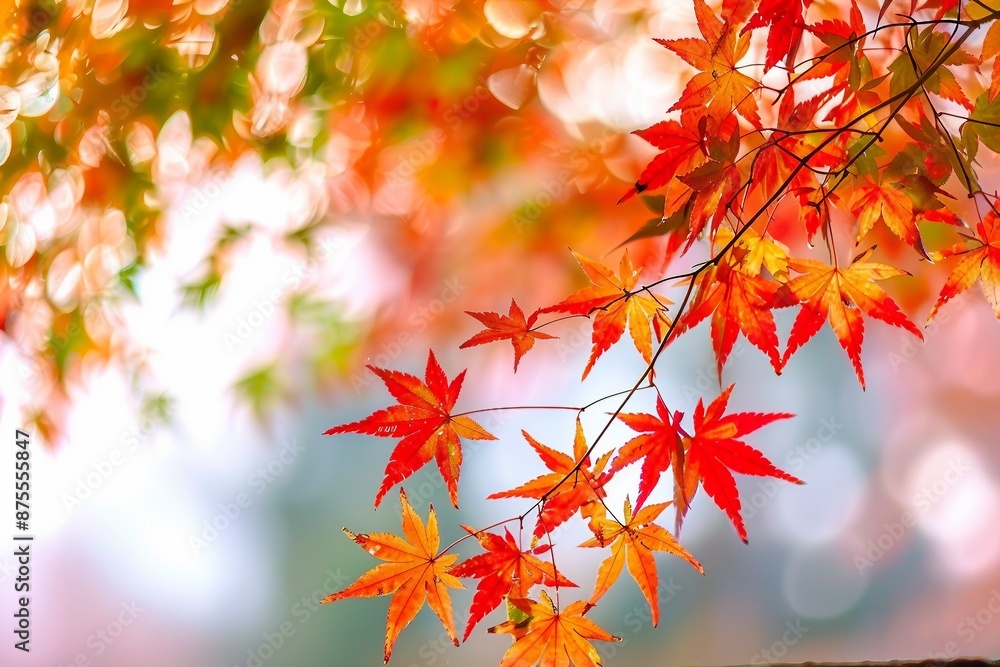 Beautiful autumn leaves that turned red in autumn in Japan Beautiful autumn leaves that turned red in autumn in Japan