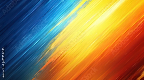 Vibrant blended strokes in blue, yellow, and red abstract background