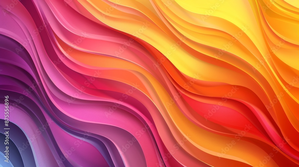 Create vibrant designs with this modern wavy background. Perfect for unique templates, cards, covers, and more. The vector illustration features a stunning color gradient. Create vibrant designs with this modern wavy background. Perfect for unique templates, cards, covers, and more. The vector illustration features a stunning color gradient.