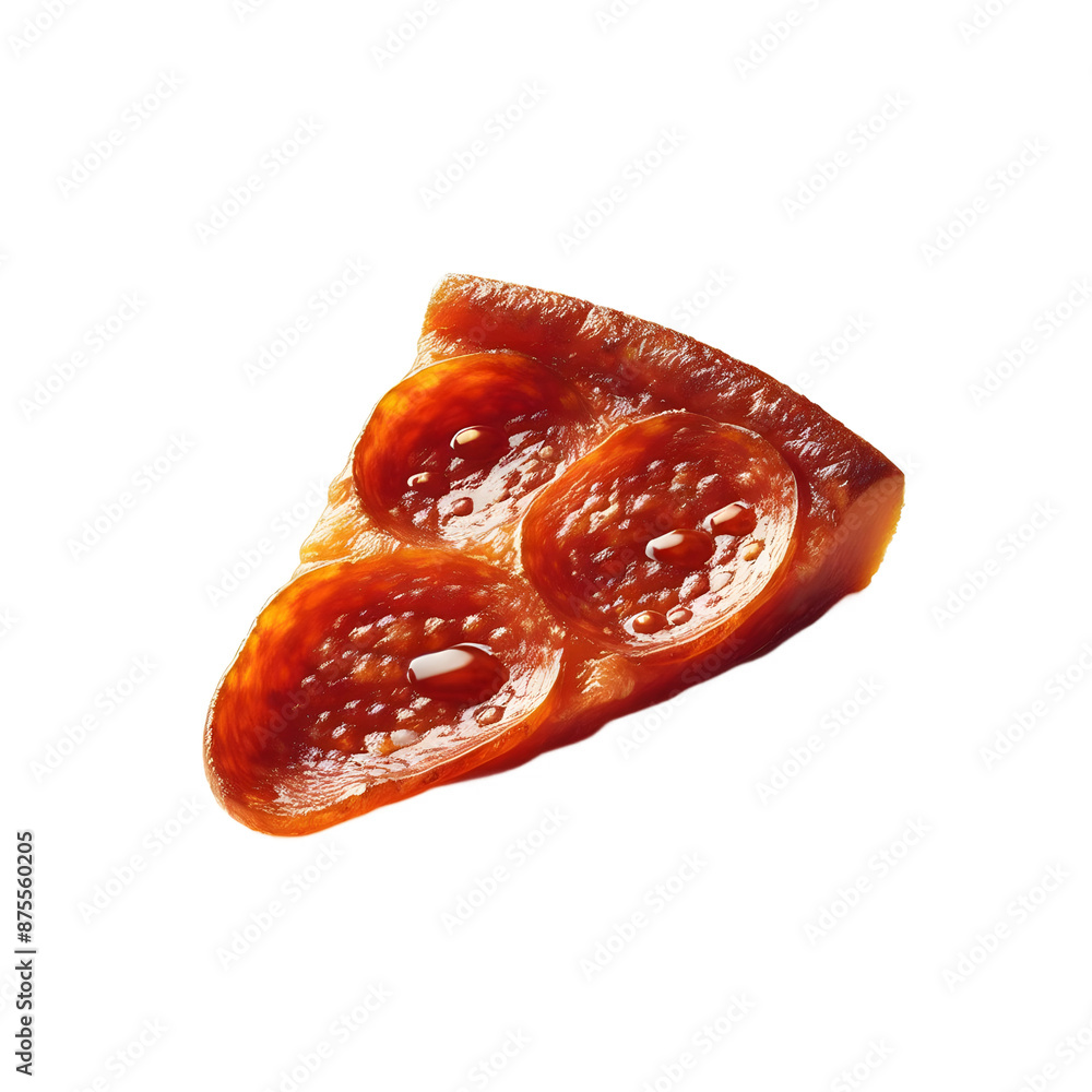 Pepperoni isolated on transparent background Pepperoni isolated on transparent background