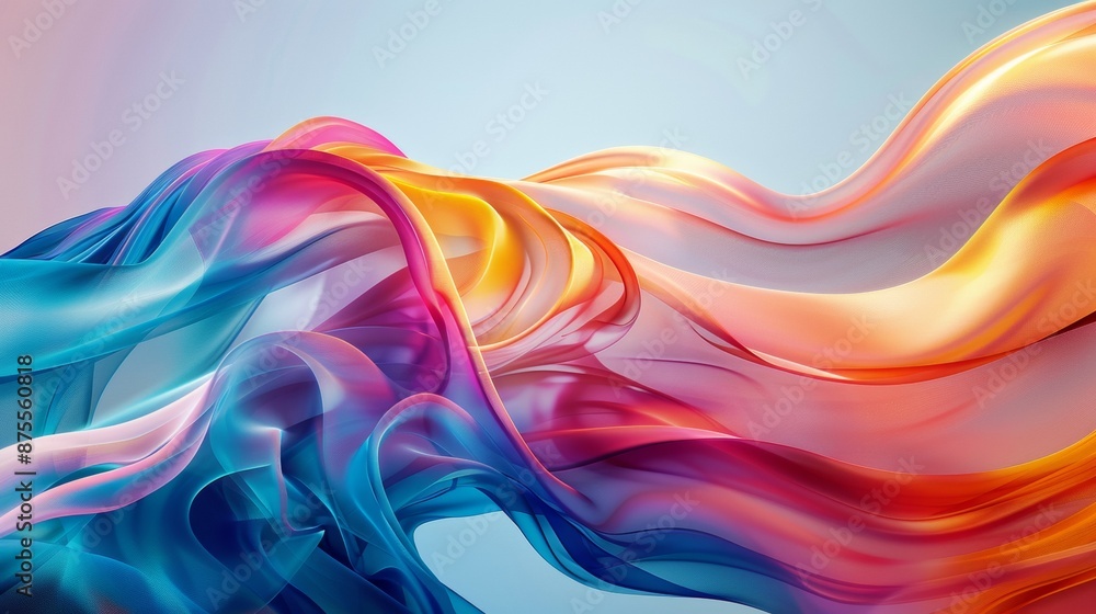Abstract Flow of Colorful Waves Abstract Flow of Colorful Waves