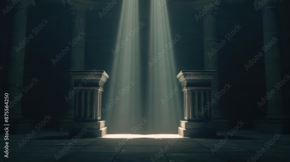 An advanced speaking event features podiums designed in a vintage aesthetic but imbued with magical properties An advanced speaking event features podiums designed in a vintage aesthetic but imbued with magical properties