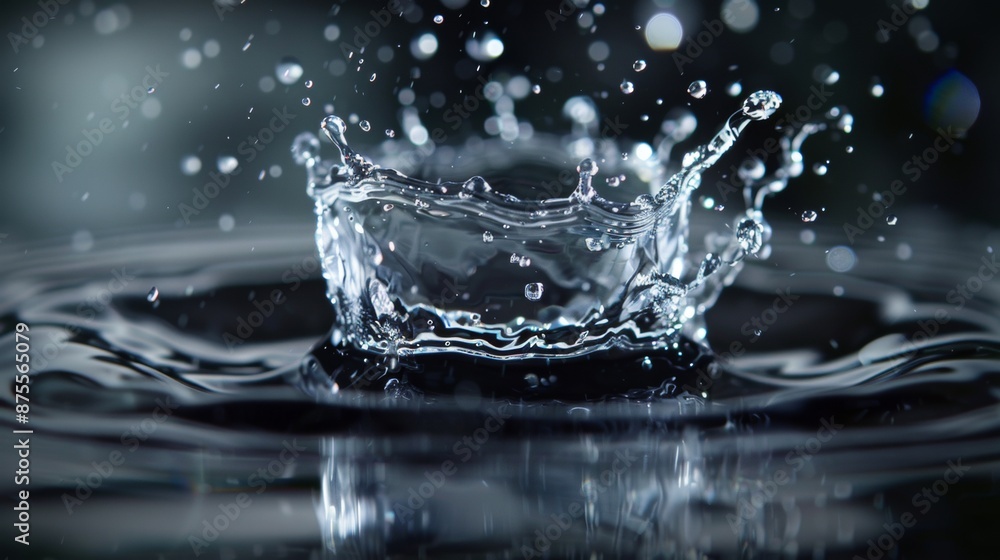 Close-Up of Water Splash in Motion Close-Up of Water Splash in Motion