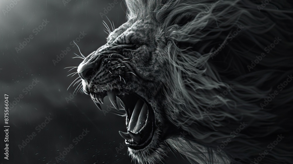 beautiful image of angry lion gray scale image looks so scary beautiful image of angry lion gray scale image looks so scary