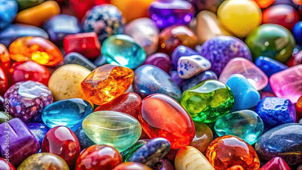 Close-up of colorful gemstones scattered around, crystals, jewels, vibrant, precious stones, luxury, sparkly Close-up of colorful gemstones scattered around, crystals, jewels, vibrant, precious stones, luxury, sparkly