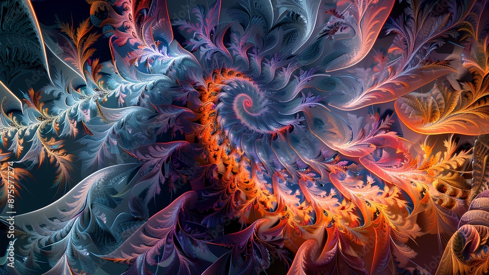 Abstract background with fractal design Abstract background with fractal design