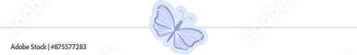Butterfly divider cute text separator decorative border title header dividers
