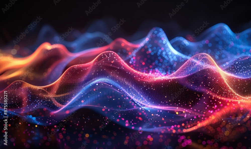 Abstract sound waves Abstract sound waves