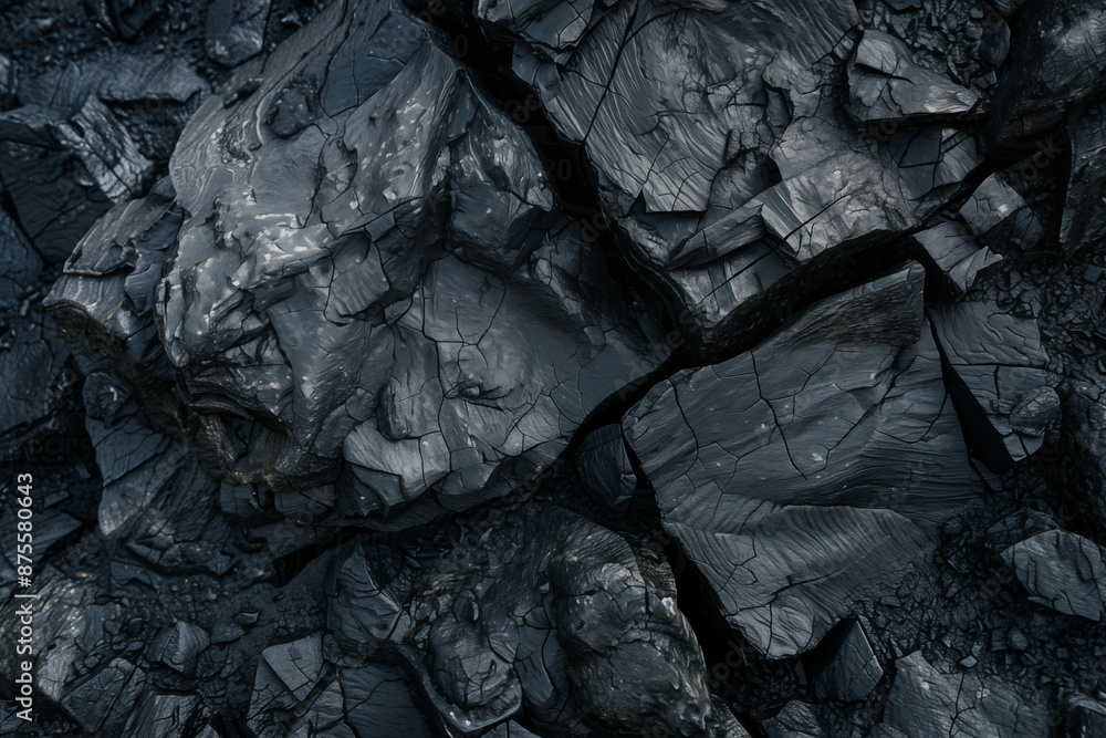 Close-up of the coal chunks Close-up of the coal chunks