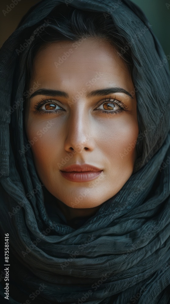 Middle-aged Saudi Arabian woman with a hijab Middle-aged Saudi Arabian woman with a hijab