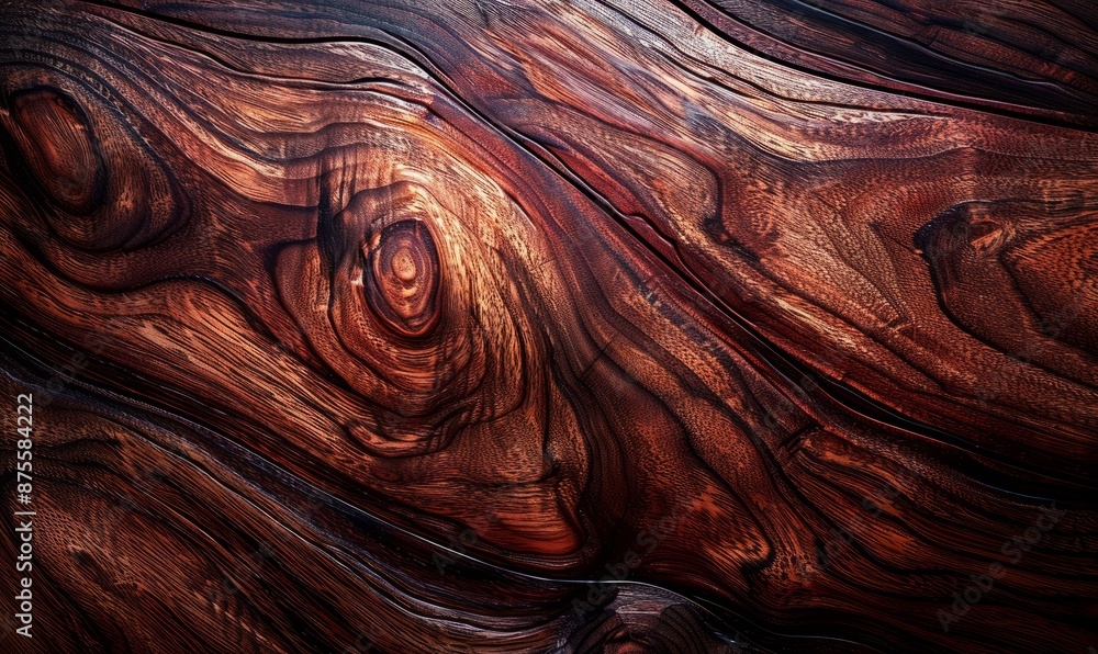 Dark mahogany wood surface with polish Dark mahogany wood surface with polish