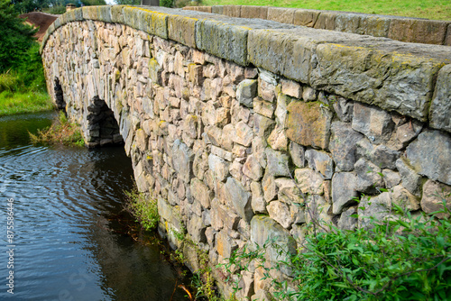 Stone Bridge on Pond - New Zealand