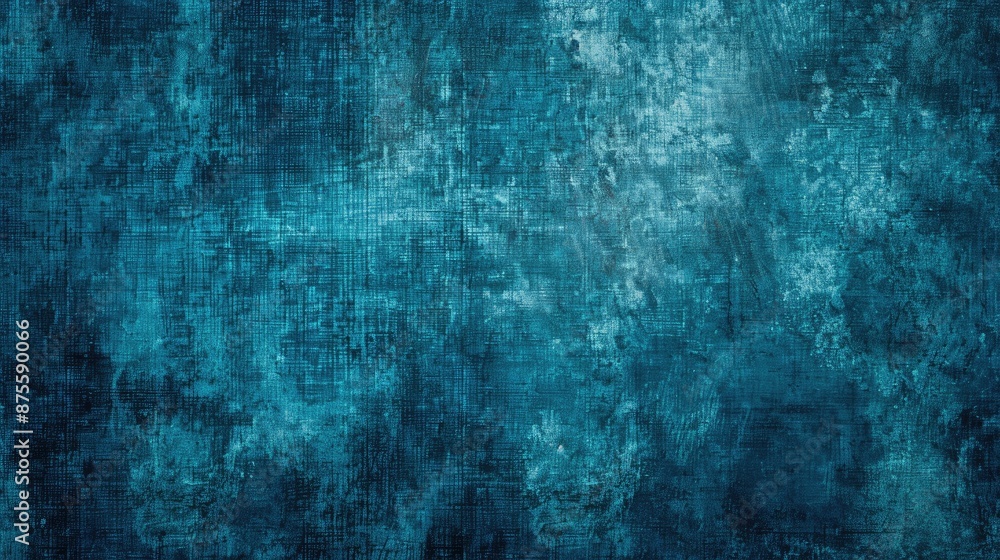Blue grunge fabric with a turquoise background texture Blue grunge fabric with a turquoise background texture
