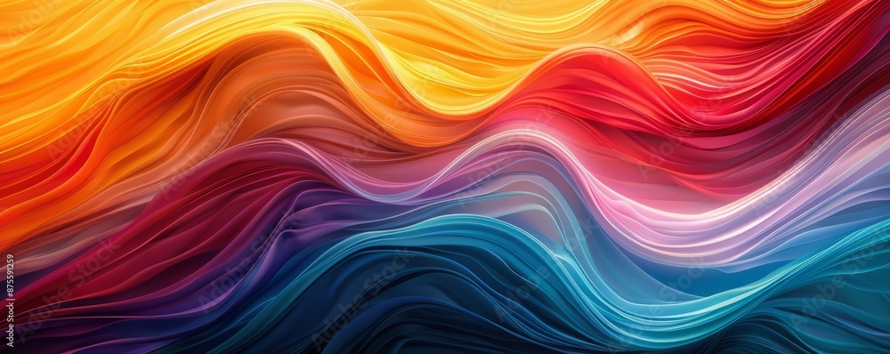 Abstract colorful lines