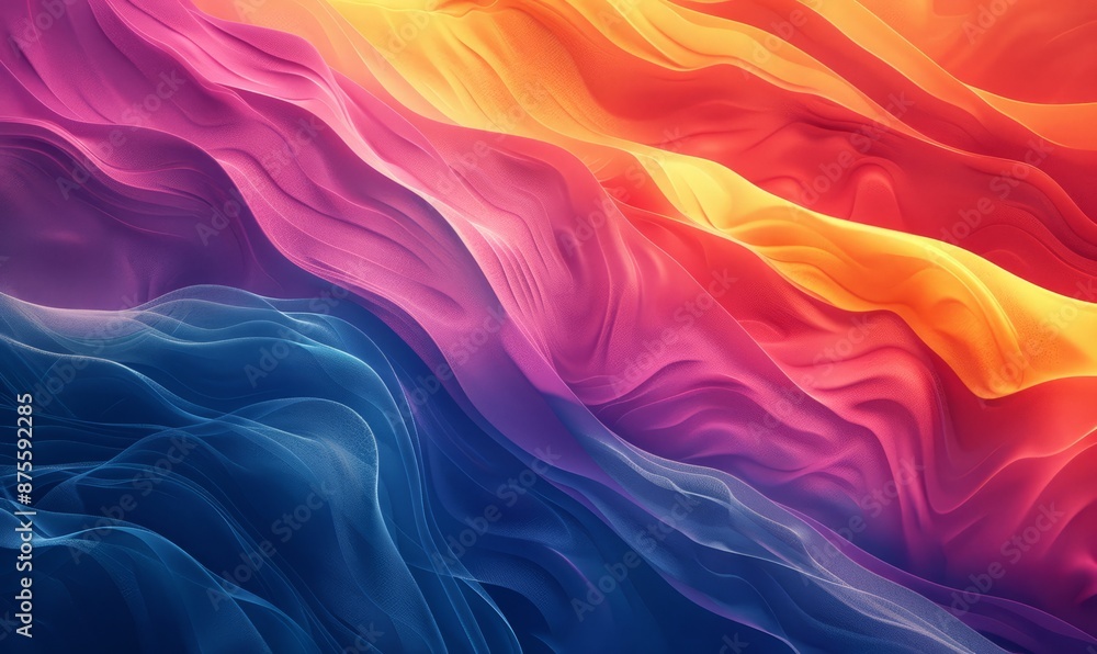 Obraz premium Bold gradient with abstract lines