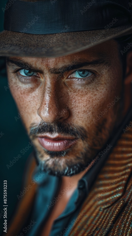 Argentinian man with a tango outfit, looking passionate Argentinian man with a tango outfit, looking passionate