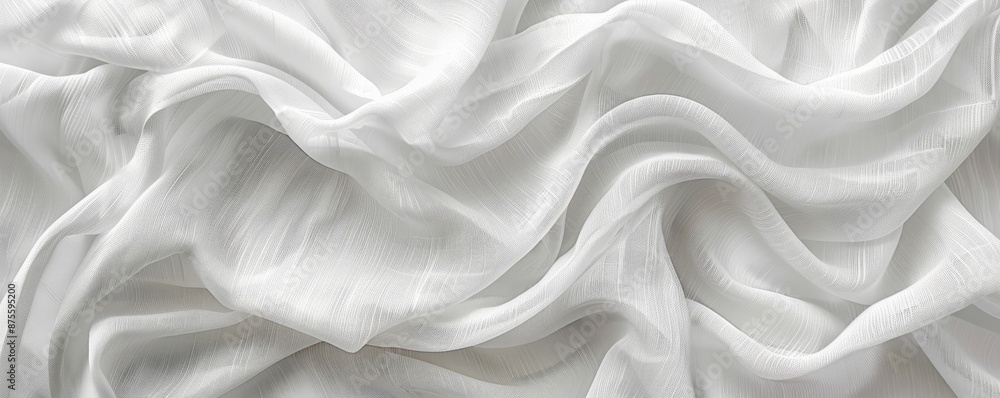 Clean, white linen texture background Clean, white linen texture background