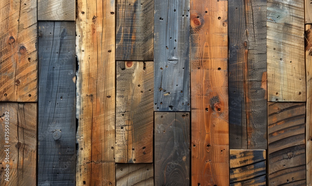 Reclaimed wooden texture with natural look Reclaimed wooden texture with natural look