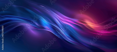 Wallpaper Mural Abstract Neon Glowing Wave Background with Curved Lines and Gradient Colors Torontodigital.ca