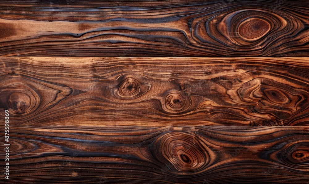 Dark teak wood surface with polish Dark teak wood surface with polish