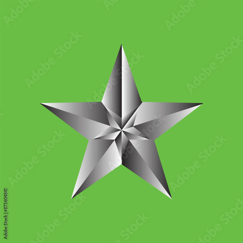 Star background with gray green screen gradient
