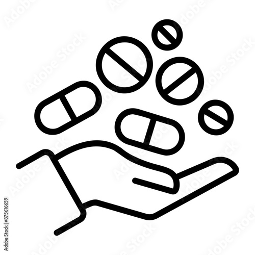 drug Line Icon