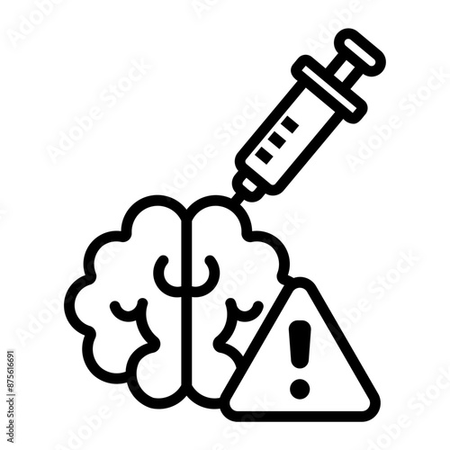 heroin Line Icon