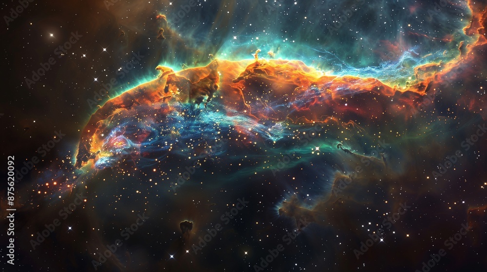 Fototapeta premium Abstract black hole and space doors dynamic abstract