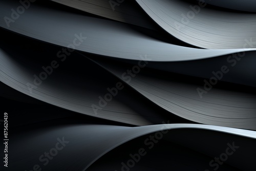 an abstract black and white image of wavy lines