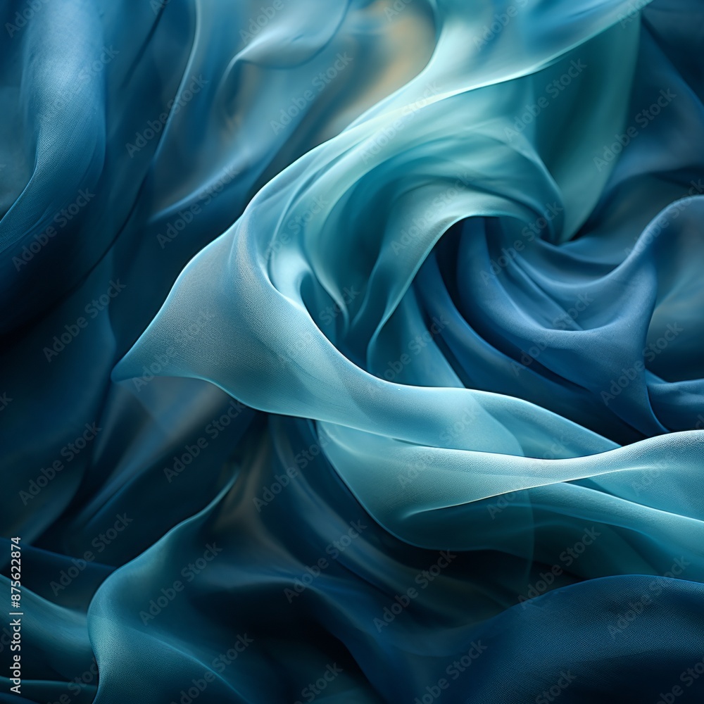 Obraz premium an abstract image of blue and white fabric