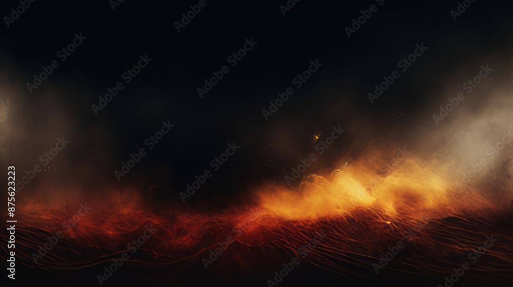 an abstract image of fire and smoke on a black background an abstract image of fire and smoke on a black background