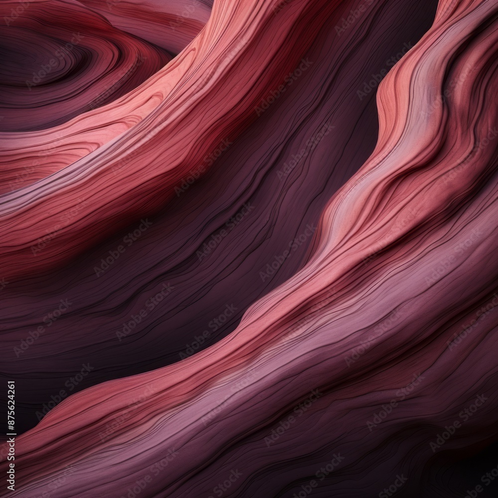 Obraz premium an abstract image of red and pink waves
