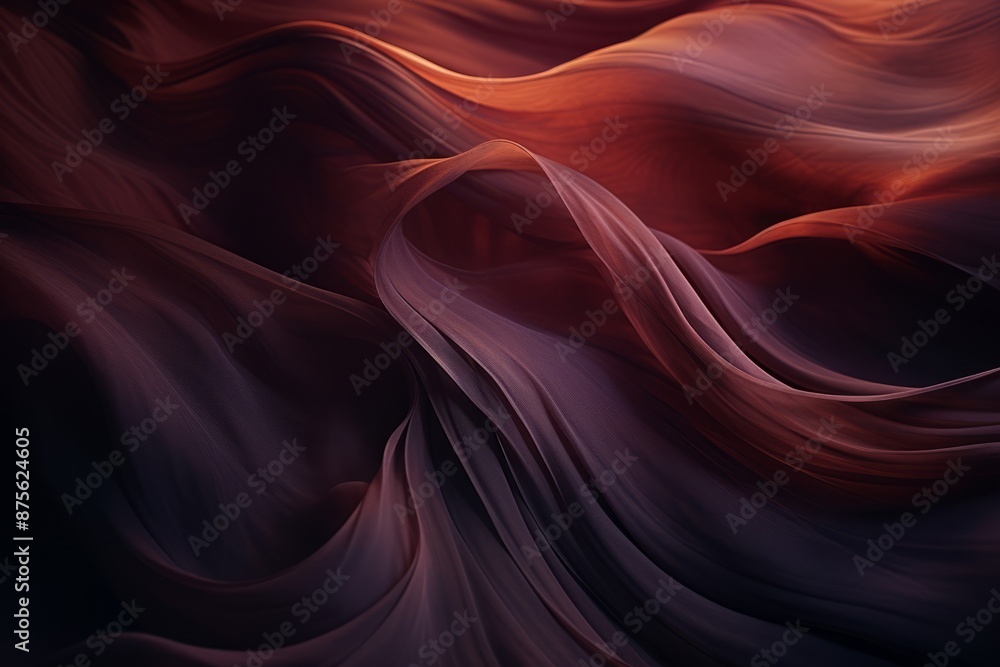 an abstract image of waves in red and black an abstract image of waves in red and black