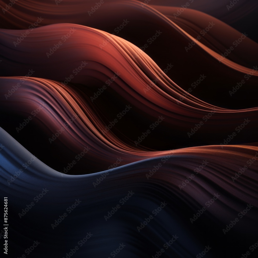 an abstract image of waves on a black background an abstract image of waves on a black background