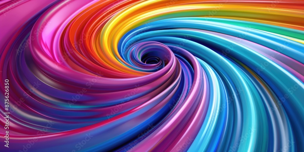 Obraz premium Abstract Rainbow Spiral