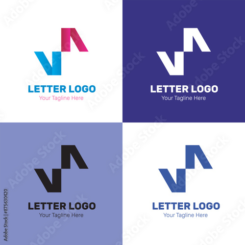 V Letter Logo Design