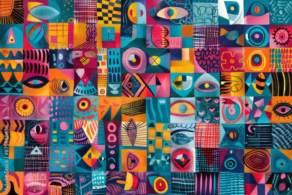 Use symbolism to convey a message in your abstract pattern Use symbolism to convey a message in your abstract pattern