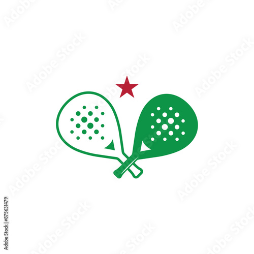Minimalist Padel Racket with classic padel holes