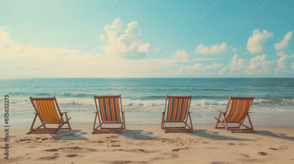 chairs on the beach chairs on the beach