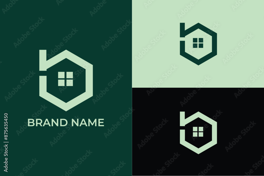 letter b home icon modern real estate construction and home window property reant business logo letter b home icon modern real estate construction and home window property reant business logo