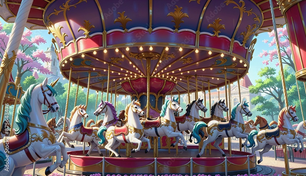 spinning merry-go-round spinning merry-go-round