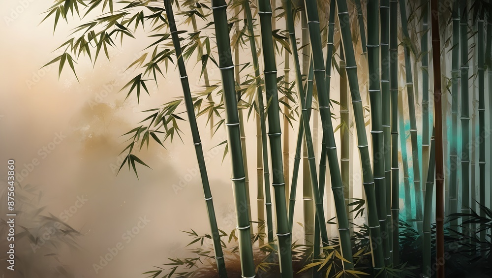 Fototapeta premium bamboo forest background