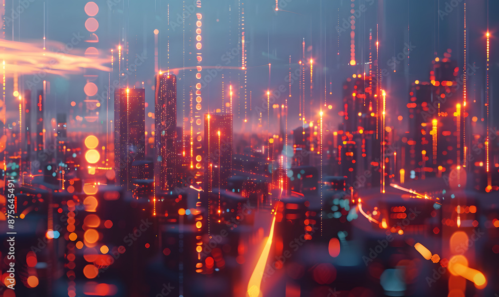 Obraz premium graphic backgrounds related to technology, communication, and the internet