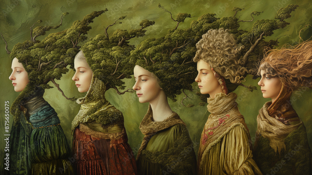 Fototapeta premium trees as women