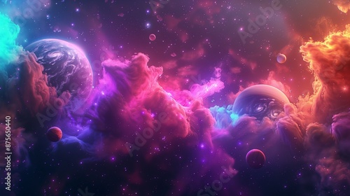 Abstract Background smoky blackhole dynamic