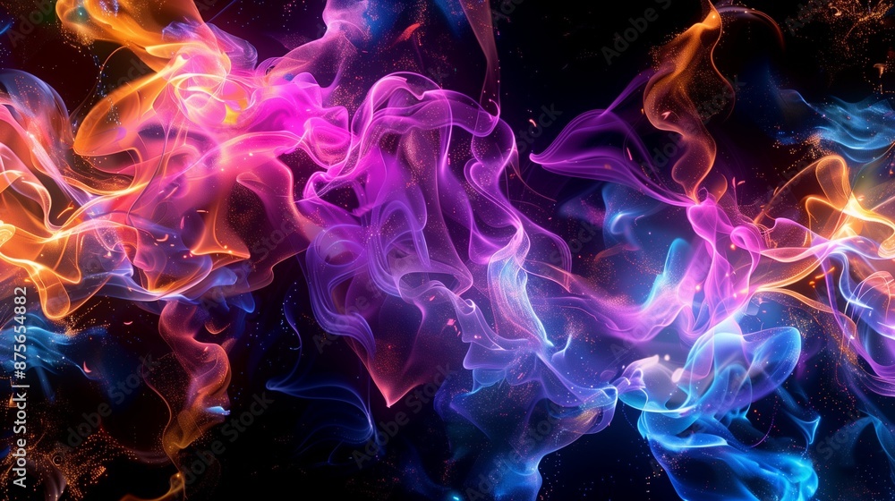 Fototapeta premium Abstract Background smoky blackhole dynamic