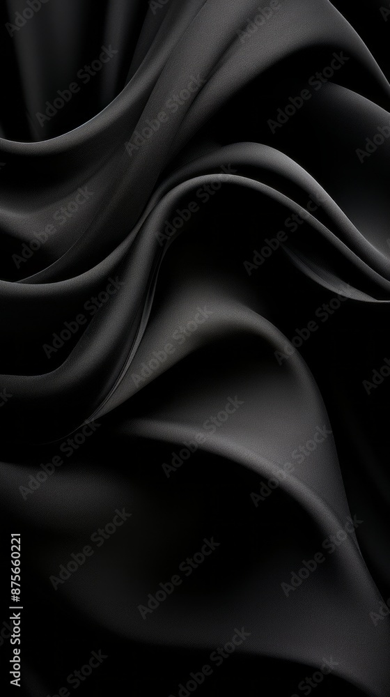 Fototapeta premium black satin fabric background