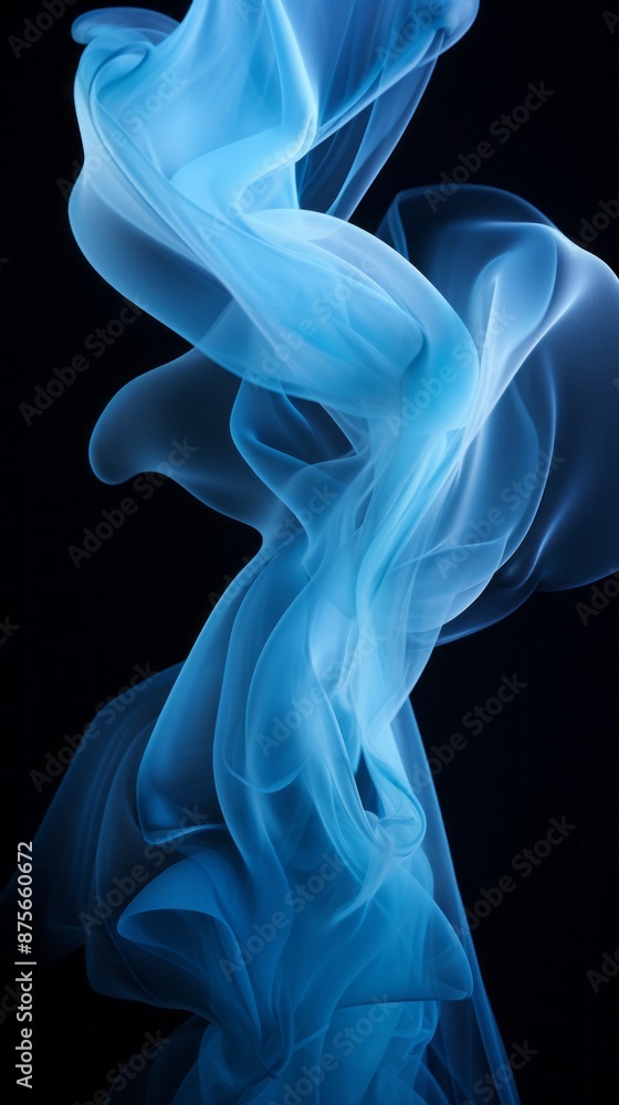 blue smoke on a black background blue smoke on a black background