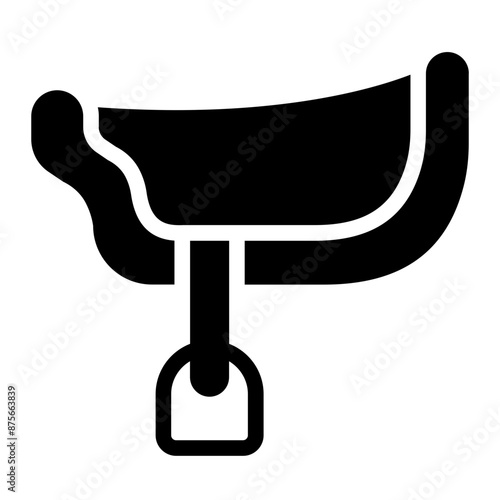 saddle icon used in horse riding and equestrian sports