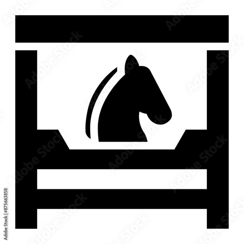 stable icon which is a shelter for horses